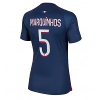 Camiseta Paris Saint-Germain Marquinhos #5 Primera Equipación Replica 2023-24 para mujer mangas cortas